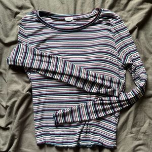 garage striped long sleeve